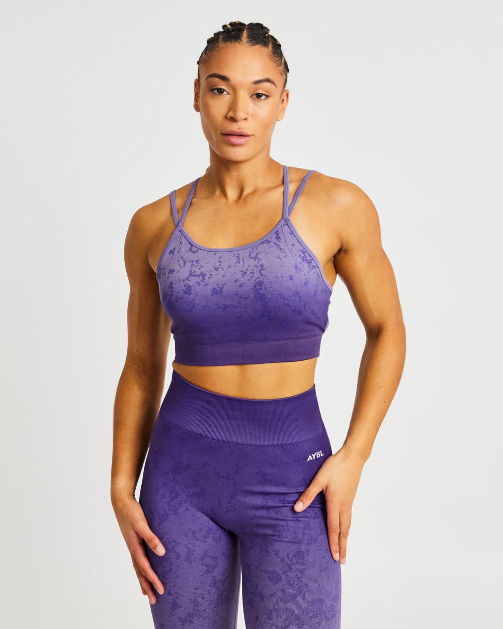 AYBL Flare Seamless Sports Bra Lila | 93410-EBJF