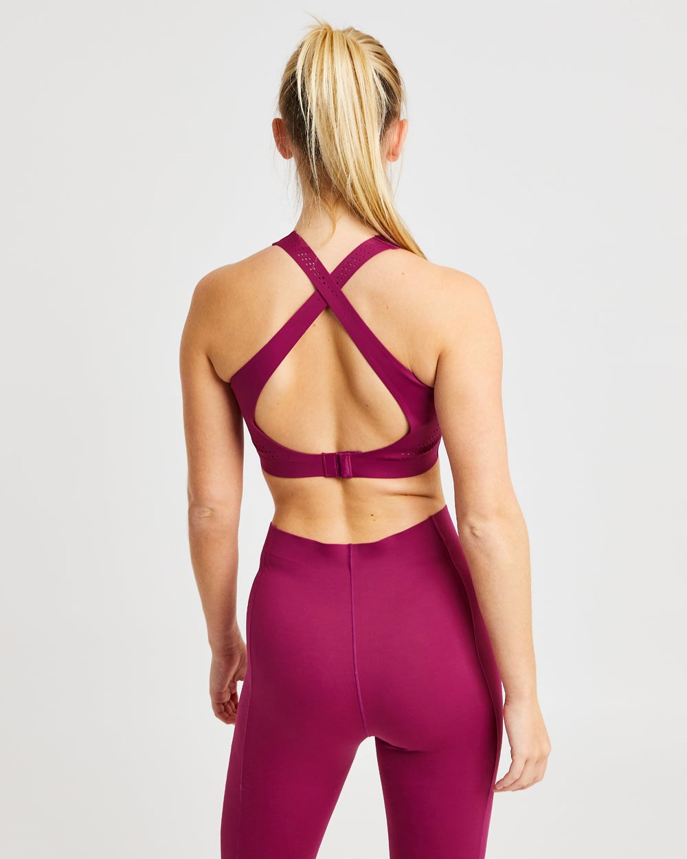 AYBL Fusion Sports Bra Berry Wine | 61497-YXDG