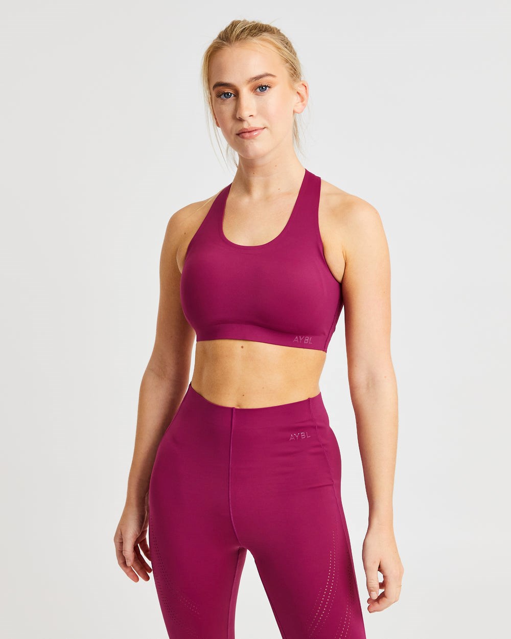 AYBL Fusion Sports Bra Berry Wine | 61497-YXDG