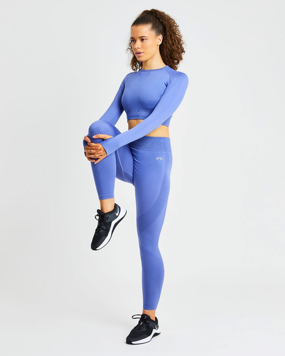 AYBL Ignite Seamless Leggings Blau | 46357-MOAT