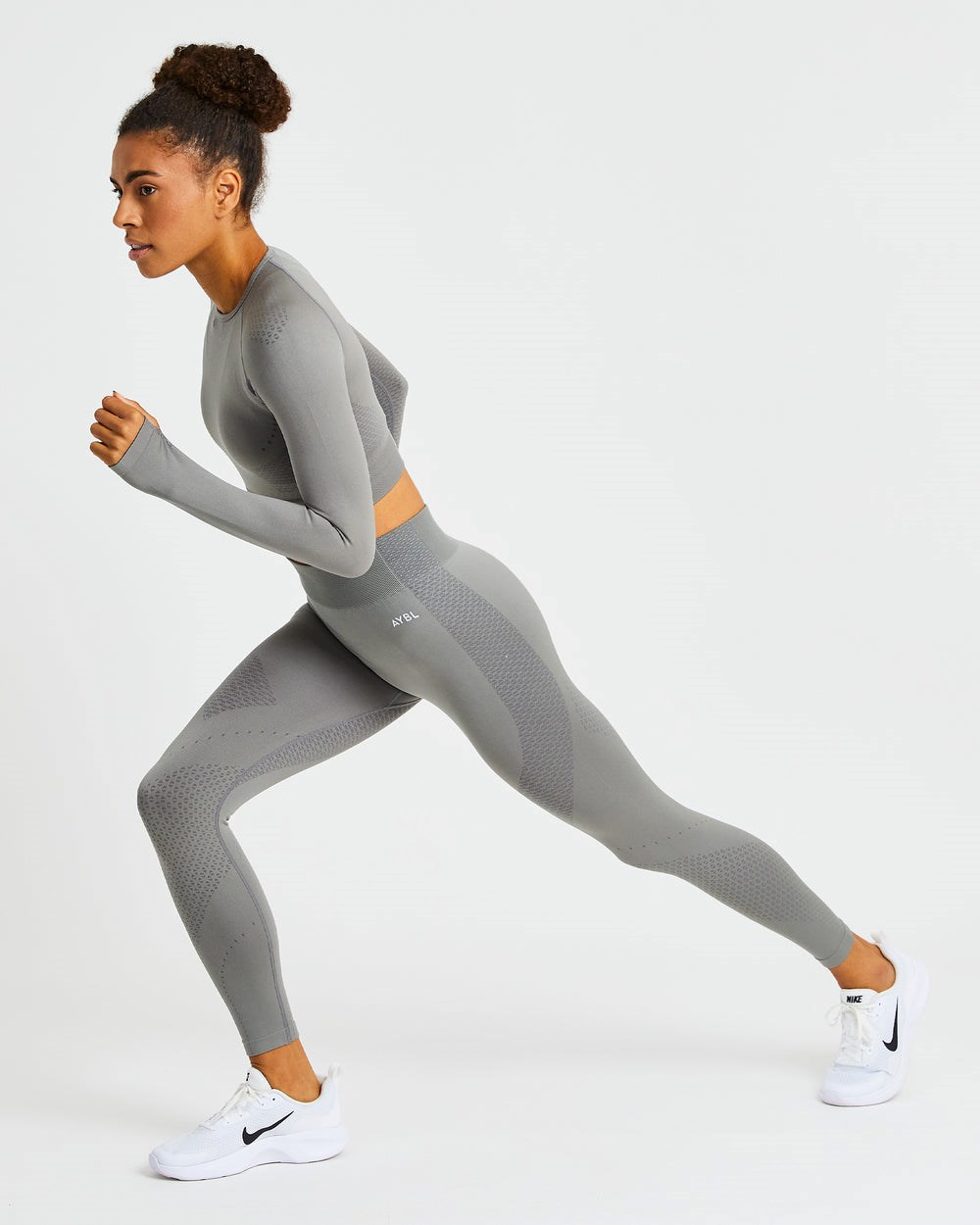 AYBL Ignite Seamless Leggings Grau | 41807-SQXT