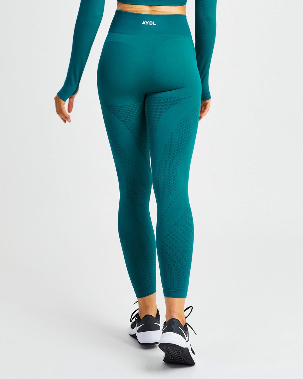 AYBL Ignite Seamless Leggings Hyper Teal | 05483-OWQM