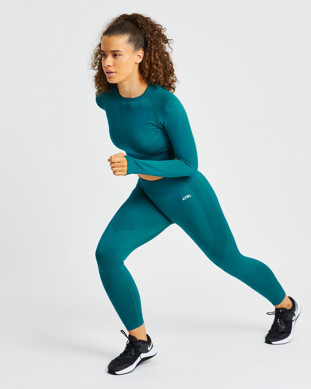 AYBL Ignite Seamless Leggings Hyper Teal | 05483-OWQM