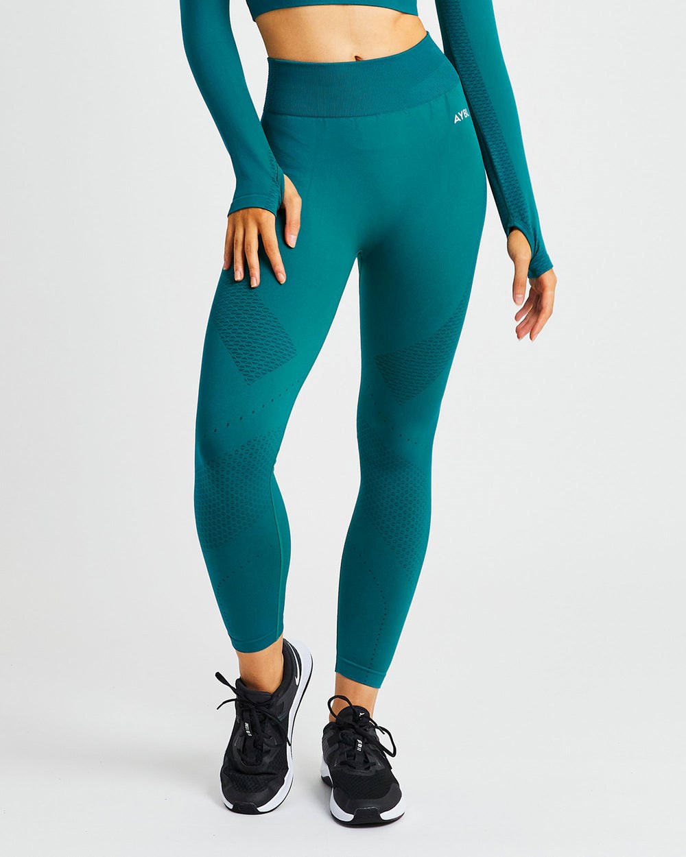 AYBL Ignite Seamless Leggings Hyper Teal | 05483-OWQM