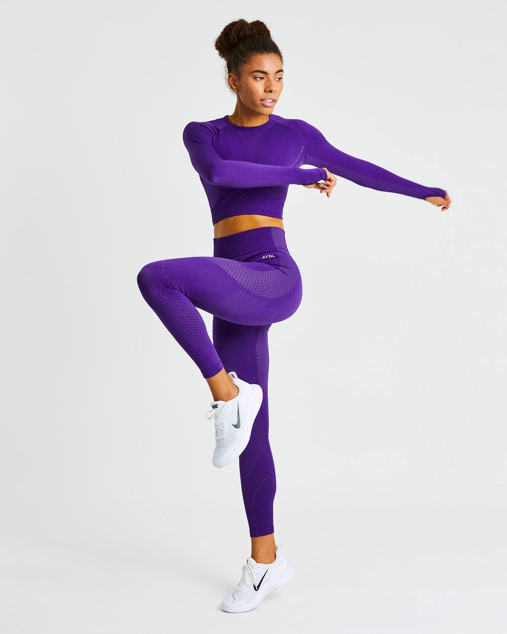 AYBL Ignite Seamless Leggings Lila | 48201-XCPQ