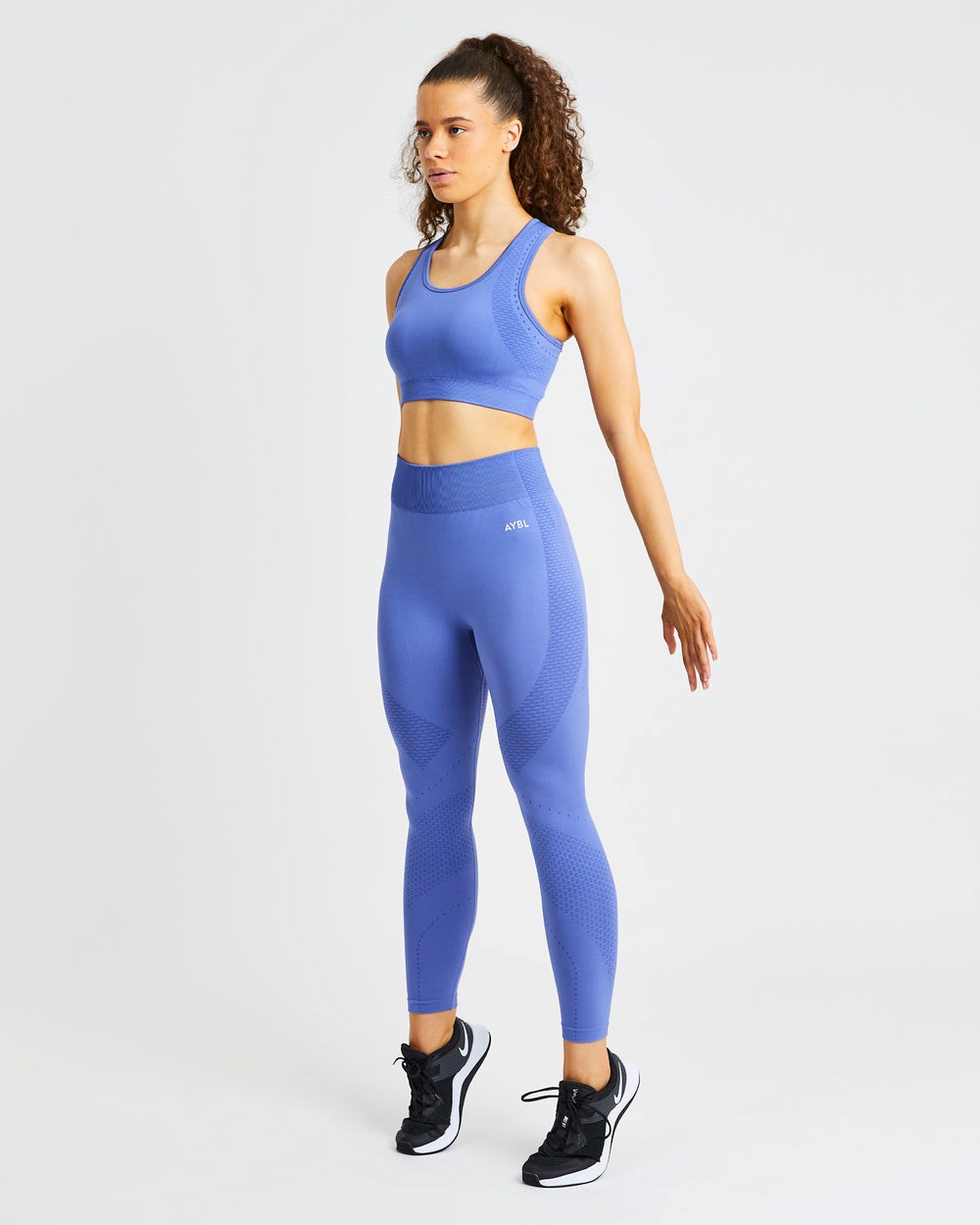 AYBL Ignite Seamless Sports Bra Blau | 68107-QRUL