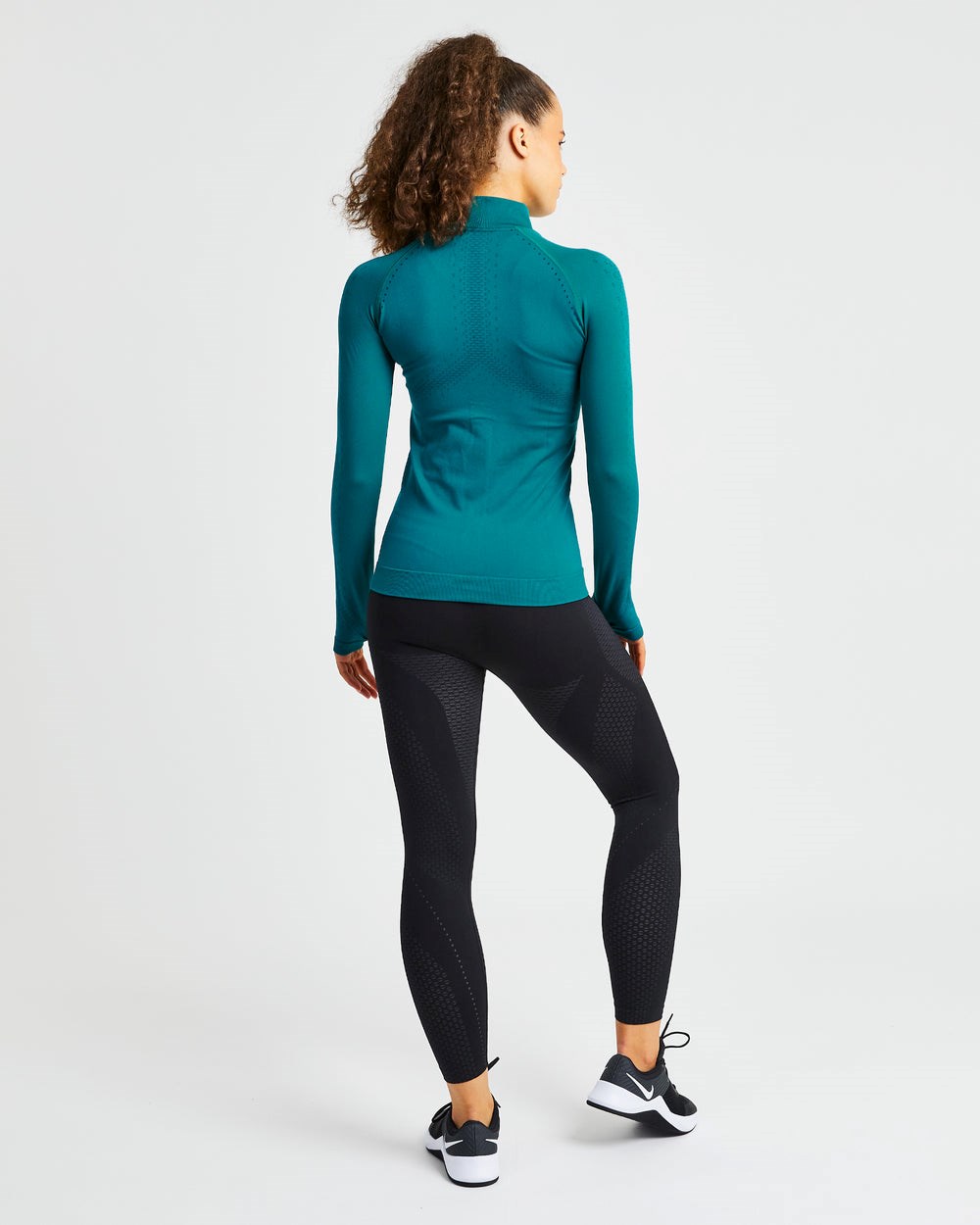 AYBL Ignite Seamless Zip Jacket Hyper Teal | 25309-HUZM