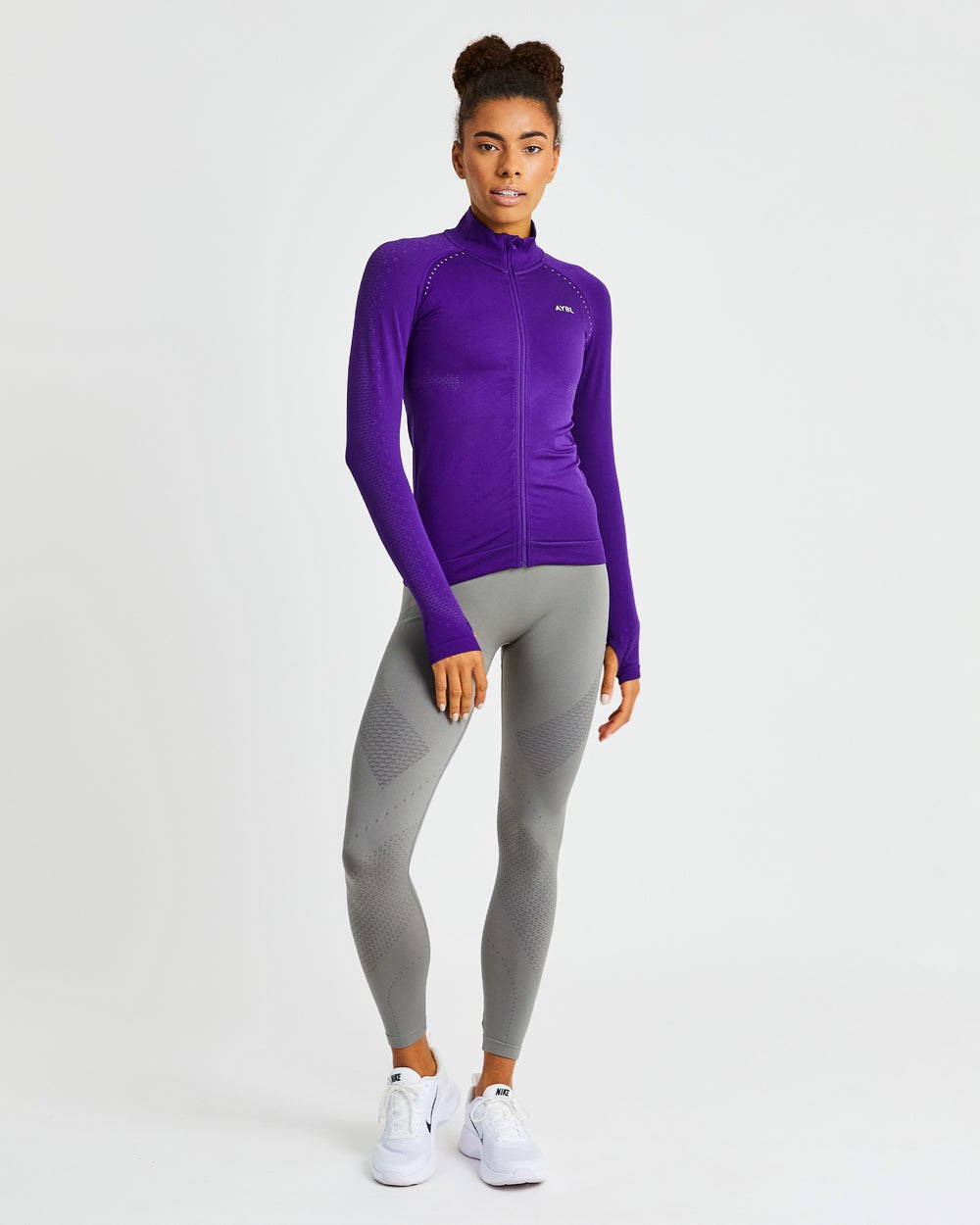 AYBL Ignite Seamless Zip Jacket Lila | 61520-EXIP