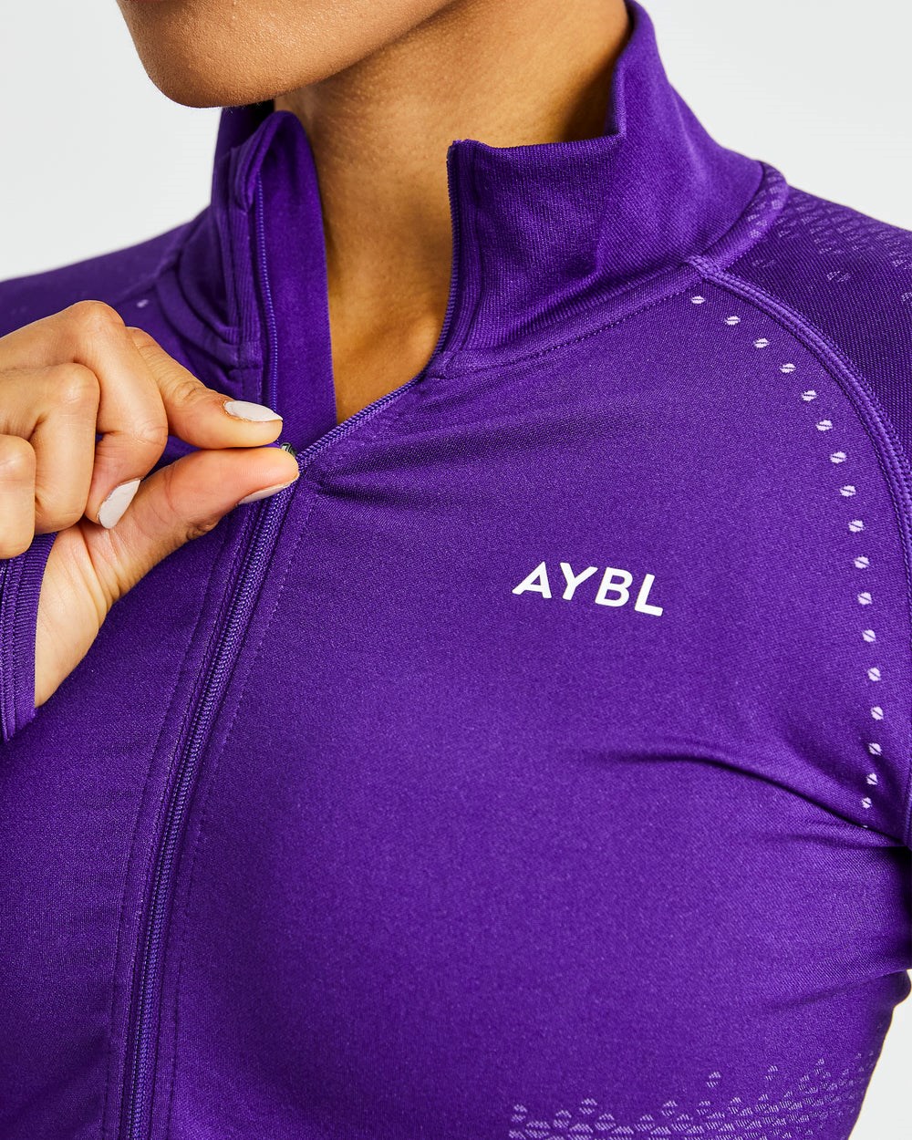 AYBL Ignite Seamless Zip Jacket Lila | 61520-EXIP