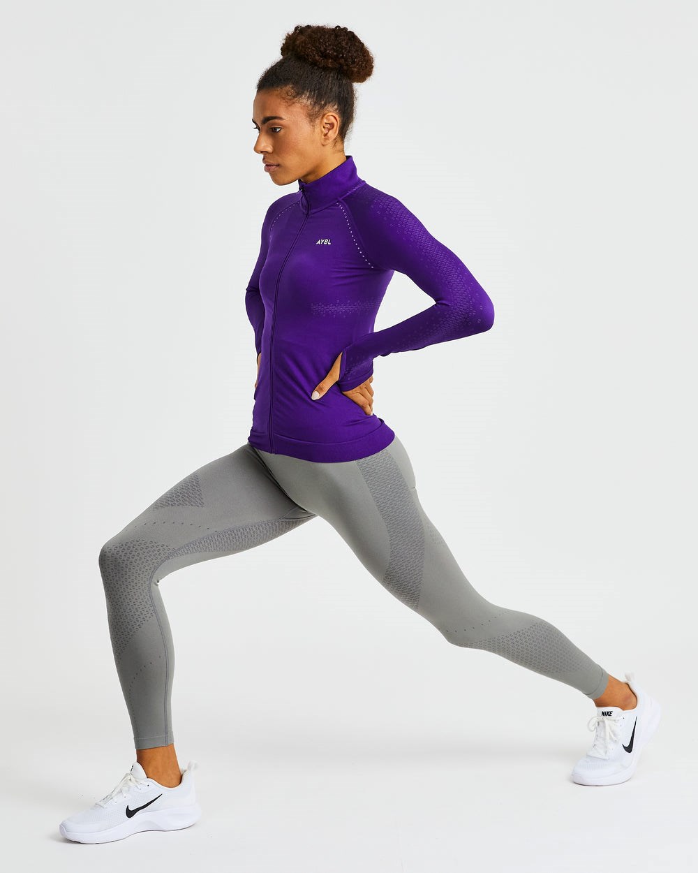 AYBL Ignite Seamless Zip Jacket Lila | 61520-EXIP