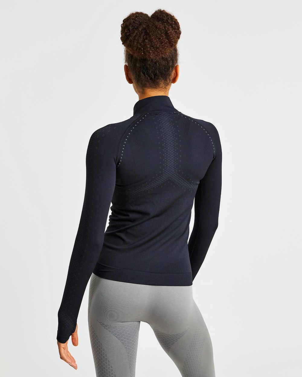 AYBL Ignite Seamless Zip Jacket Schwarz | 86745-XFOZ