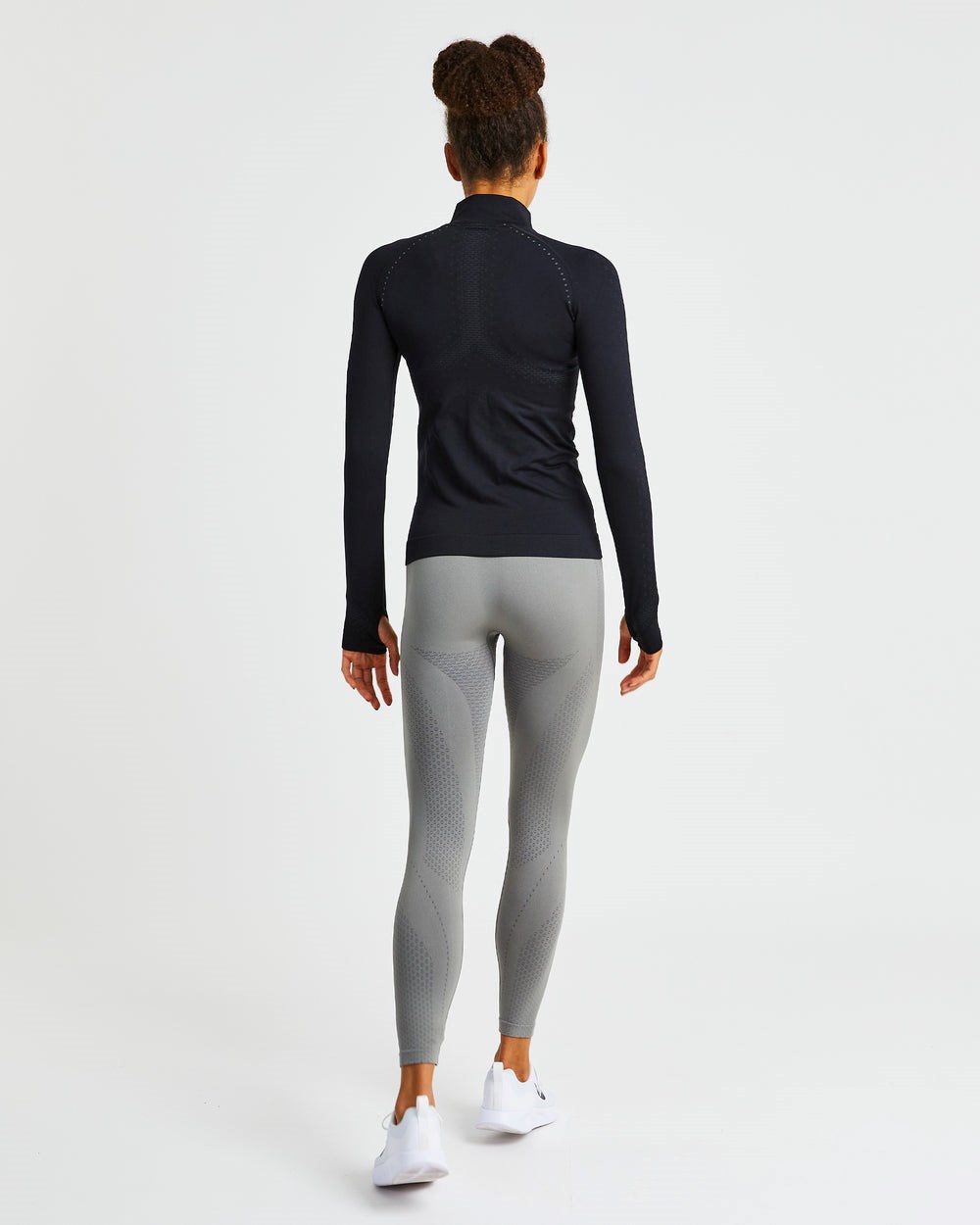 AYBL Ignite Seamless Zip Jacket Schwarz | 86745-XFOZ