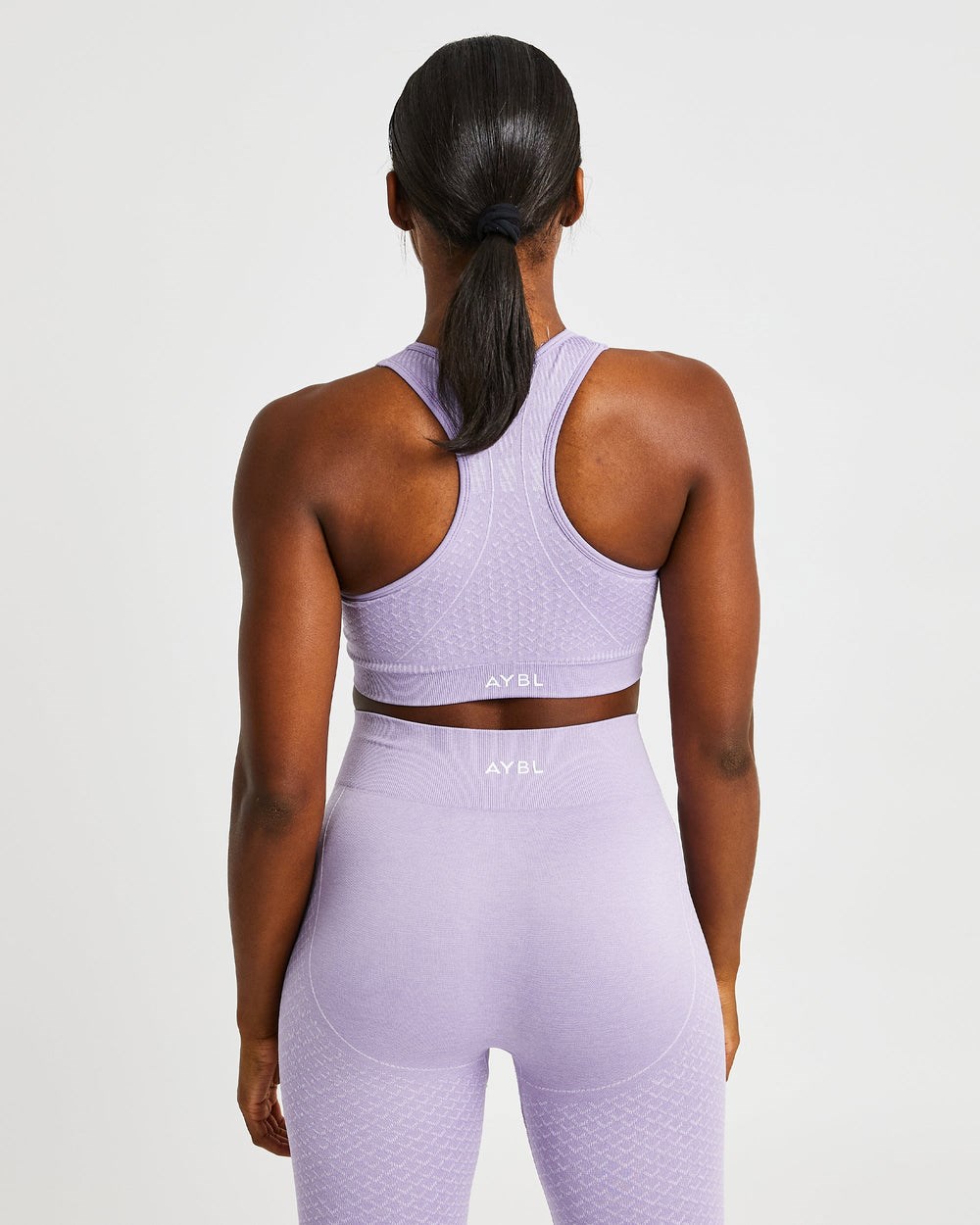 AYBL Impact Seamless Sports Bra Lilac | 31580-IYNL