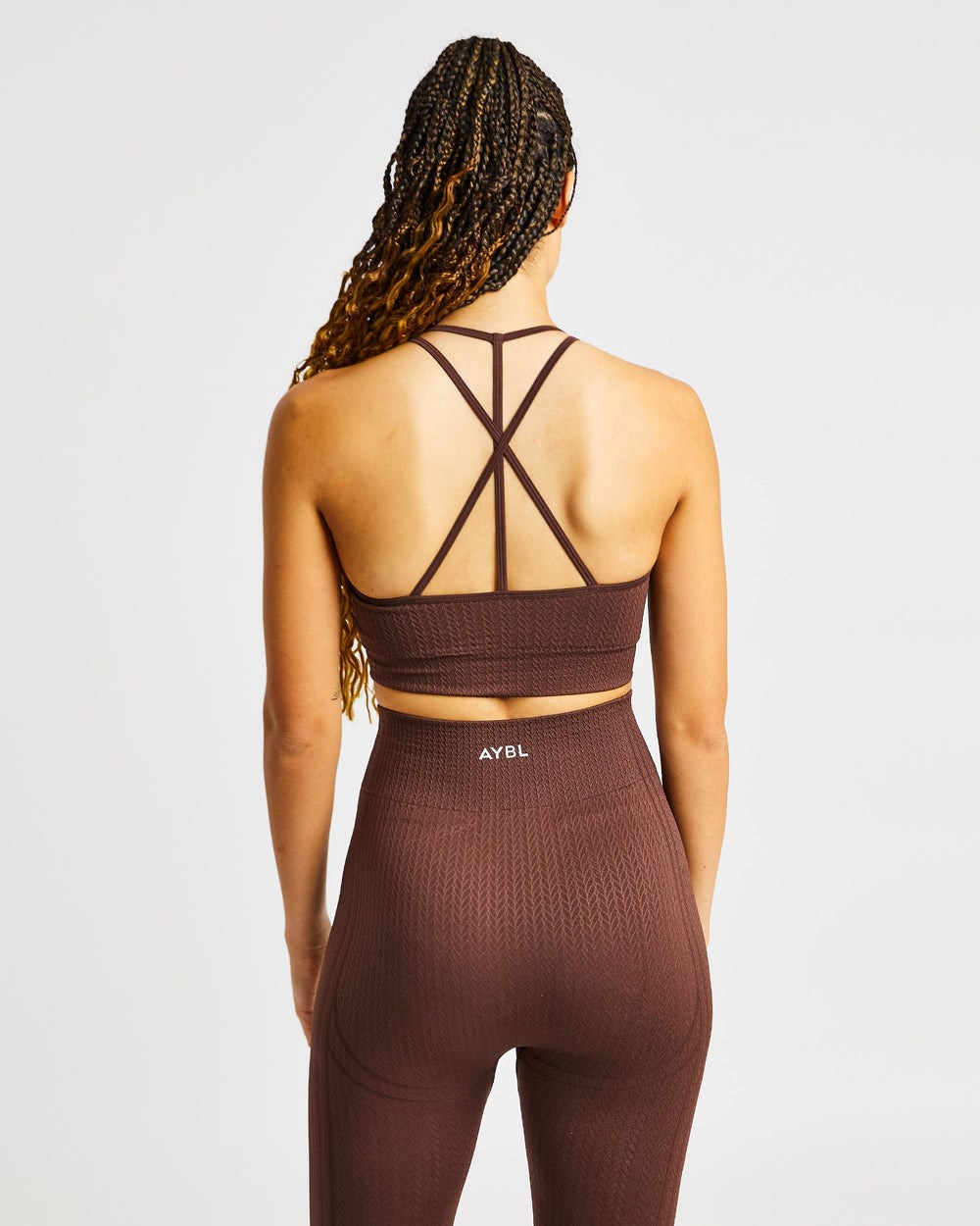 AYBL Luxe Seamless Crop Tank Top Braun | 40683-DAGH