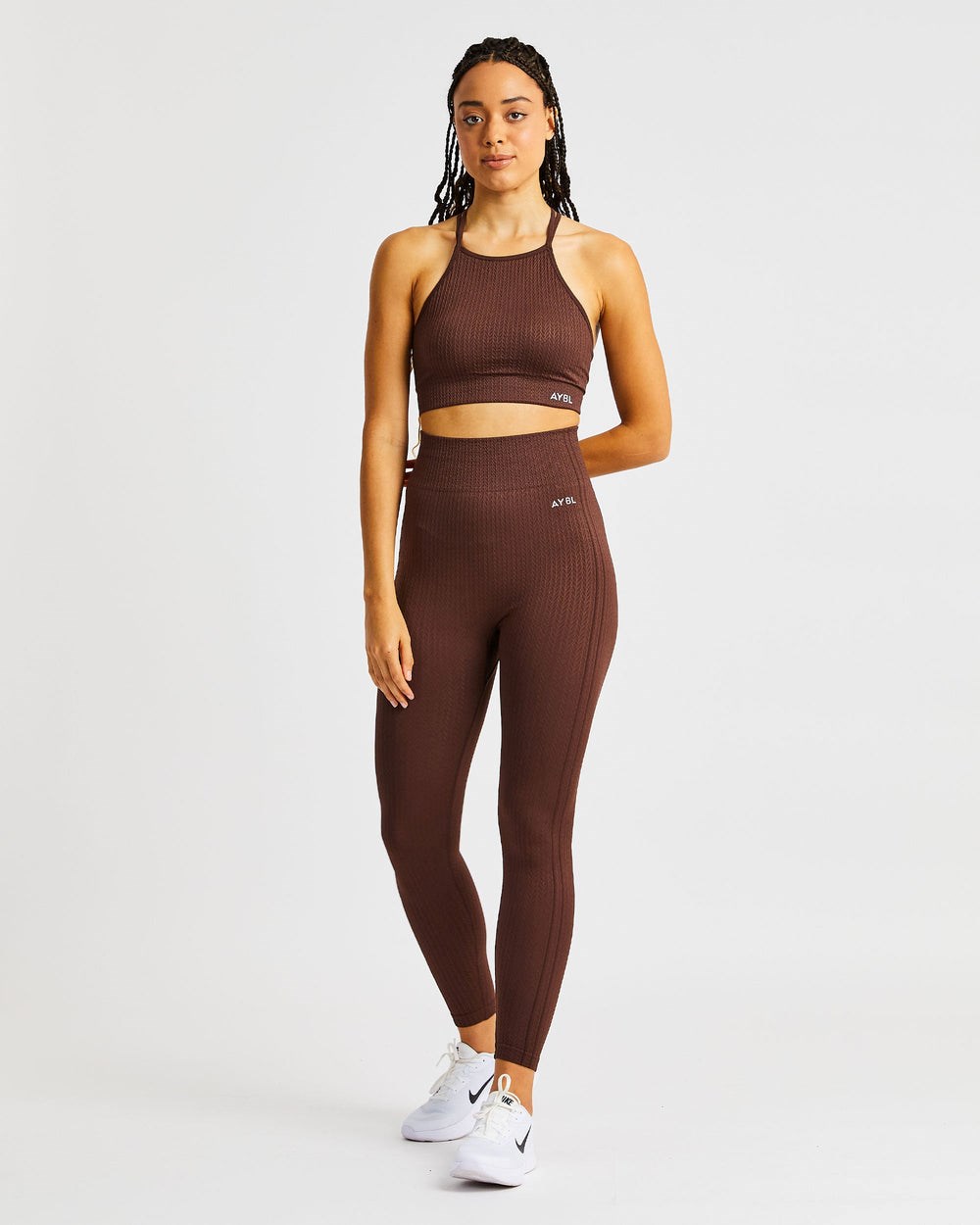 AYBL Luxe Seamless Crop Tank Top Braun | 40683-DAGH