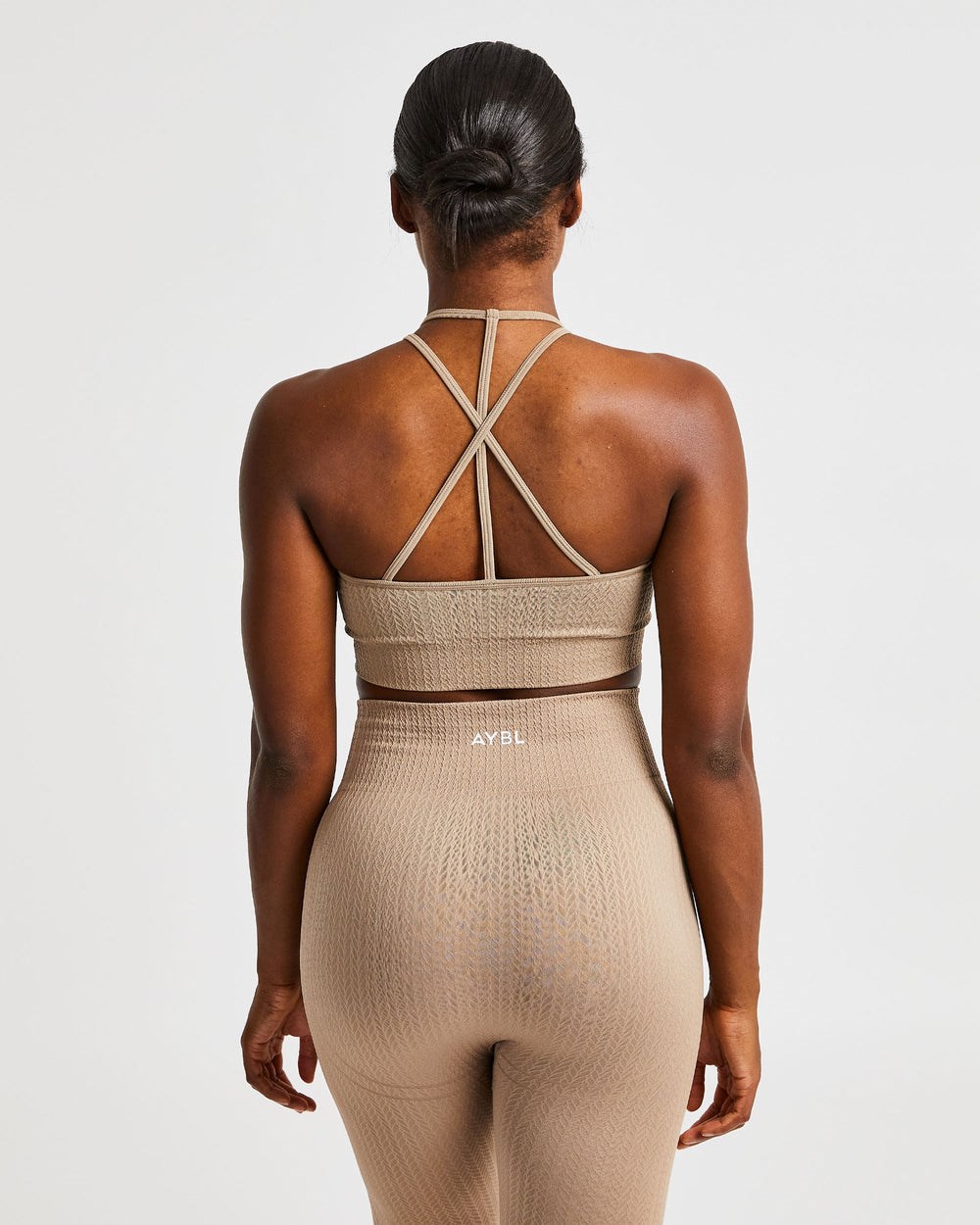 AYBL Luxe Seamless Crop Tank Top Mocha | 01865-DVHG