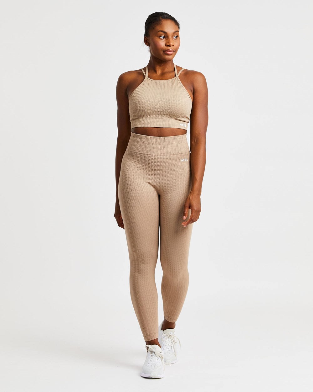 AYBL Luxe Seamless Crop Tank Top Mocha | 01865-DVHG