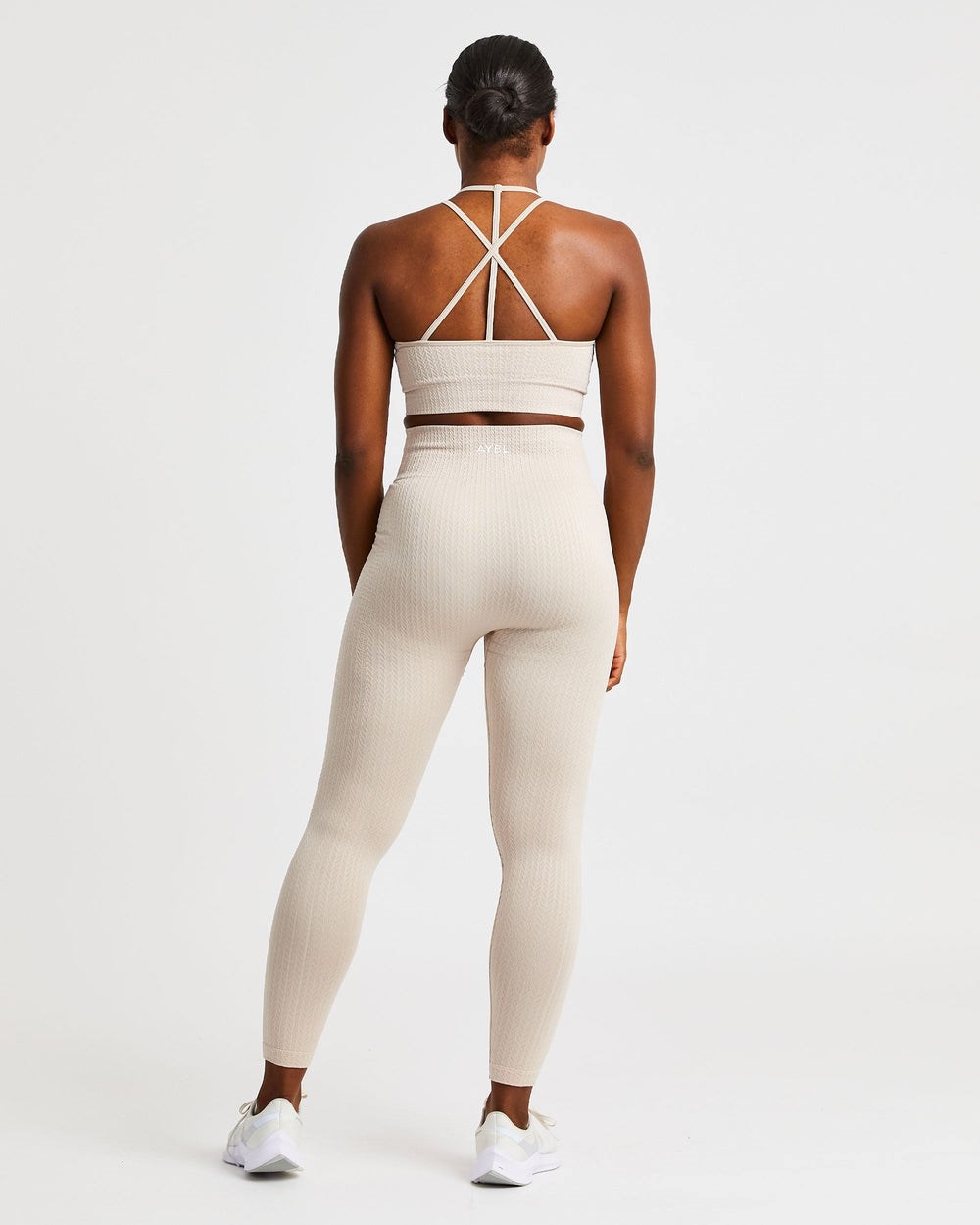 AYBL Luxe Seamless Crop Tank Top Sand | 30591-YADU