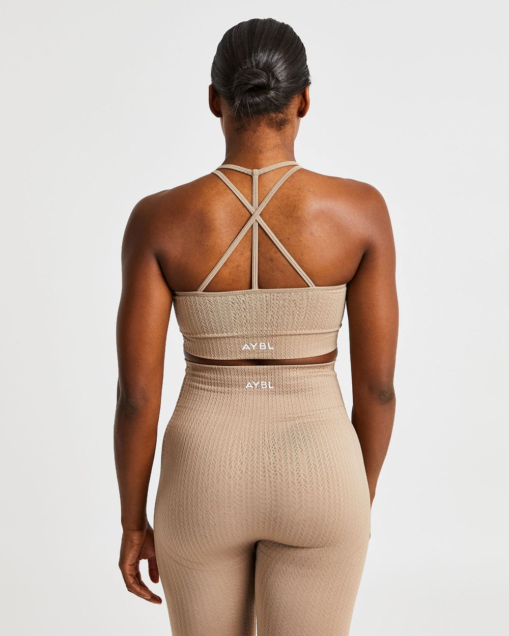 AYBL Luxe Seamless Sports Bra Mocha | 39051-ZCTI