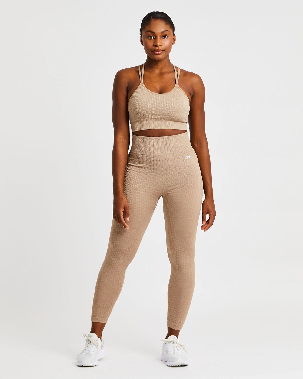 AYBL Luxe Seamless Sports Bra Mocha | 39051-ZCTI