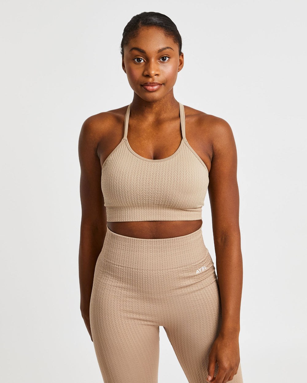 AYBL Luxe Seamless Sports Bra Mocha | 39051-ZCTI