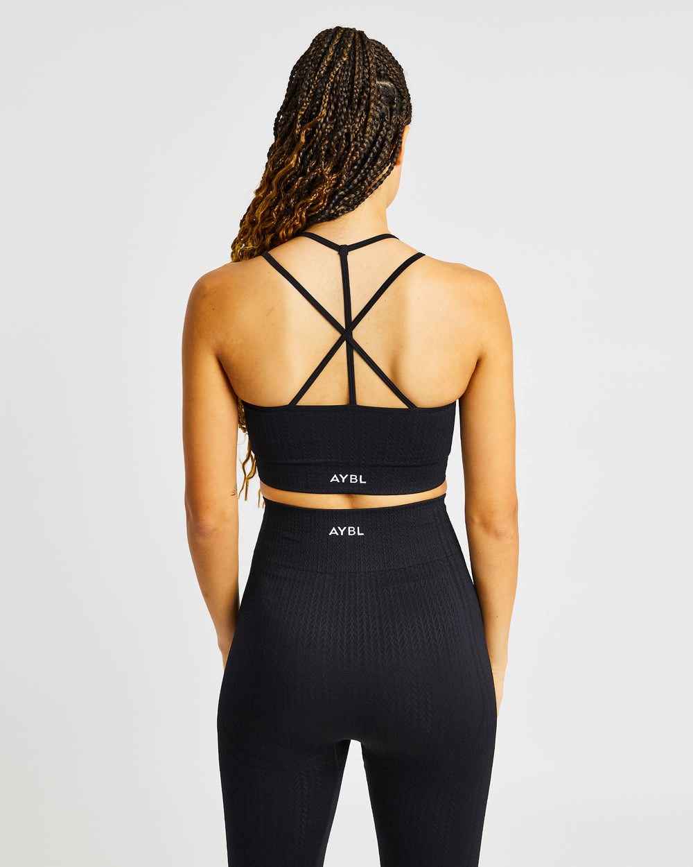 AYBL Luxe Seamless Sports Bra Schwarz | 49257-TXYR