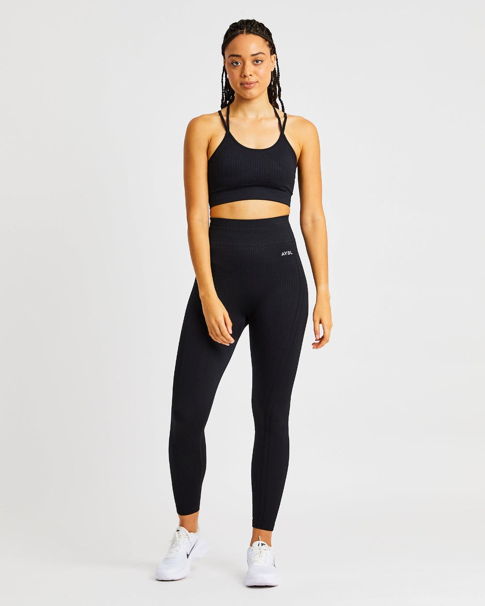 AYBL Luxe Seamless Sports Bra Schwarz | 49257-TXYR