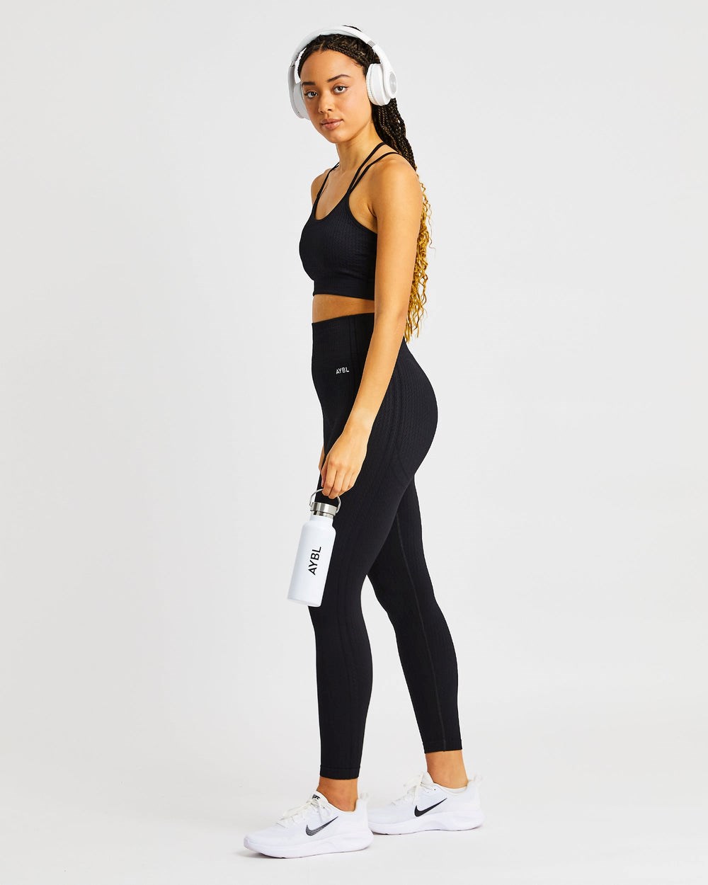 AYBL Luxe Seamless Sports Bra Schwarz | 49257-TXYR