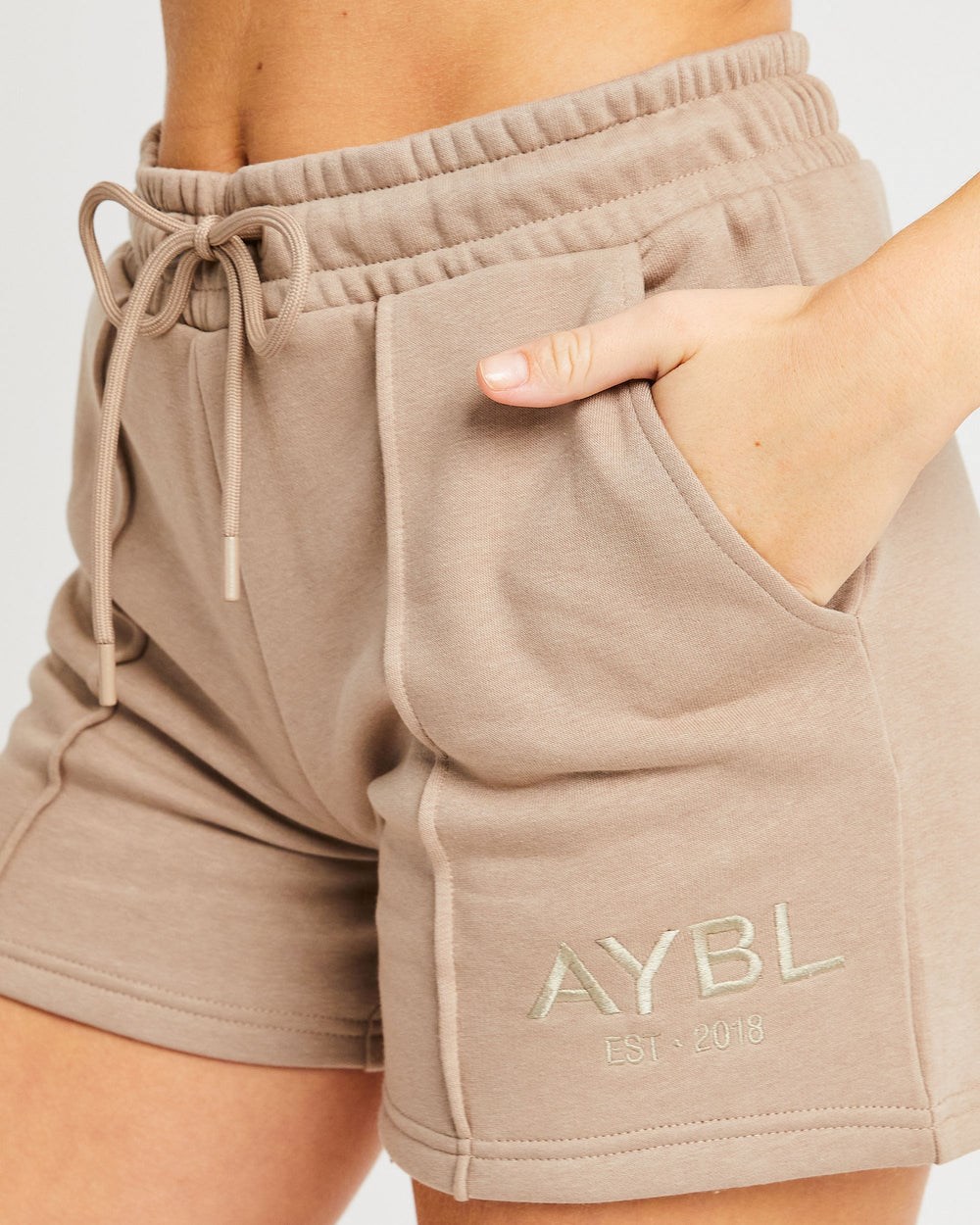 AYBL Luxe Shorts Mocha | 38907-TLWI