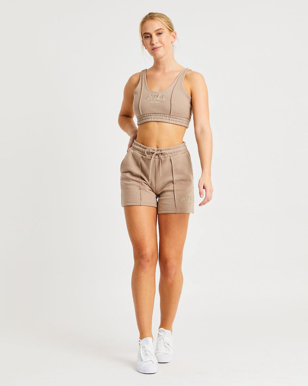 AYBL Luxe Shorts Mocha | 38907-TLWI