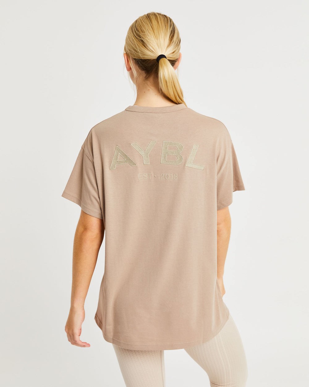 AYBL Luxe T Shirt Mocha | 25678-ONRY