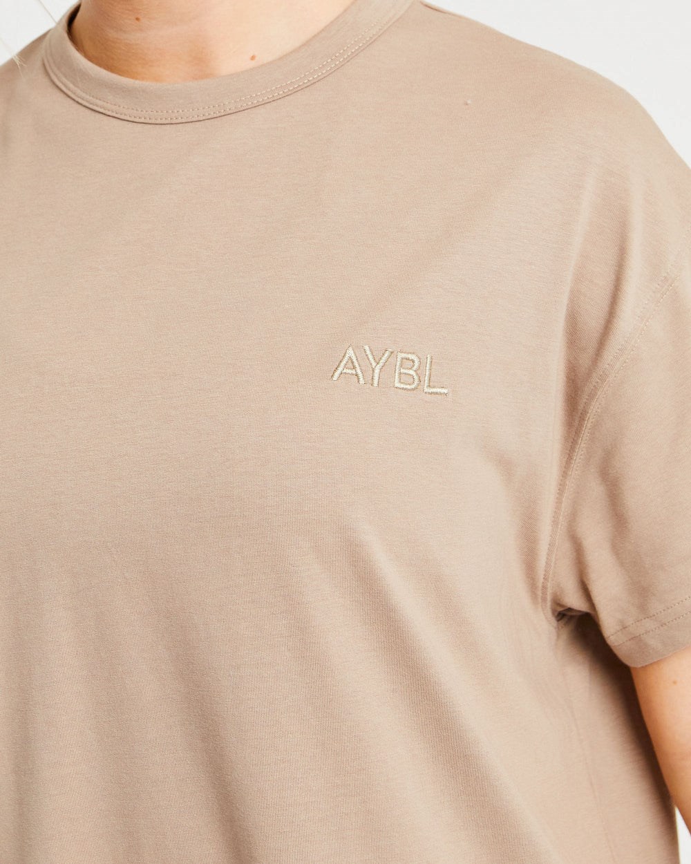 AYBL Luxe T Shirt Mocha | 25678-ONRY