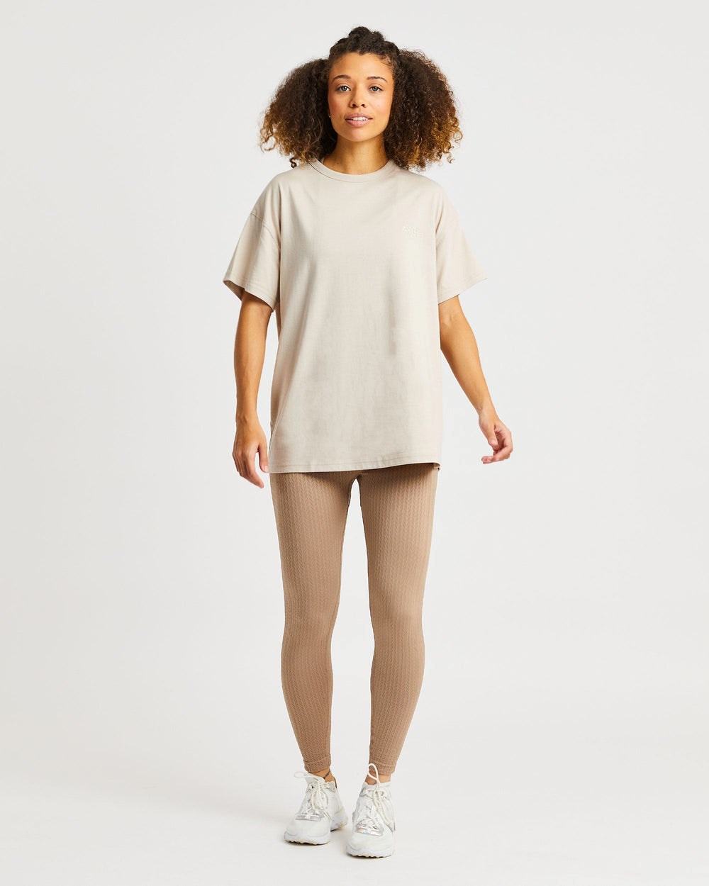 AYBL Luxe T Shirt Sand | 74691-YXWN