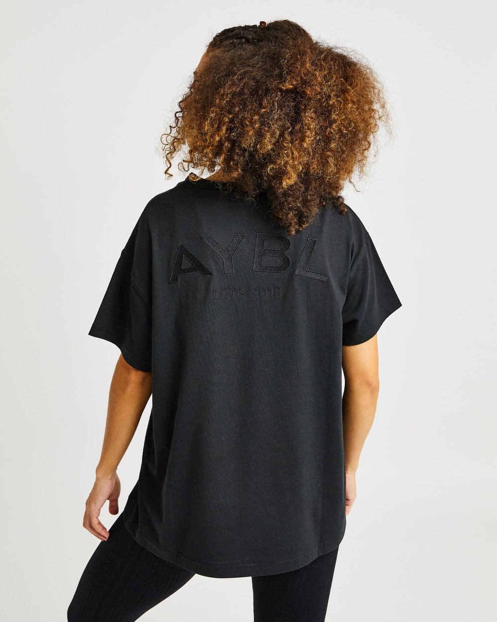 AYBL Luxe T Shirt Schwarz | 60179-WYEO