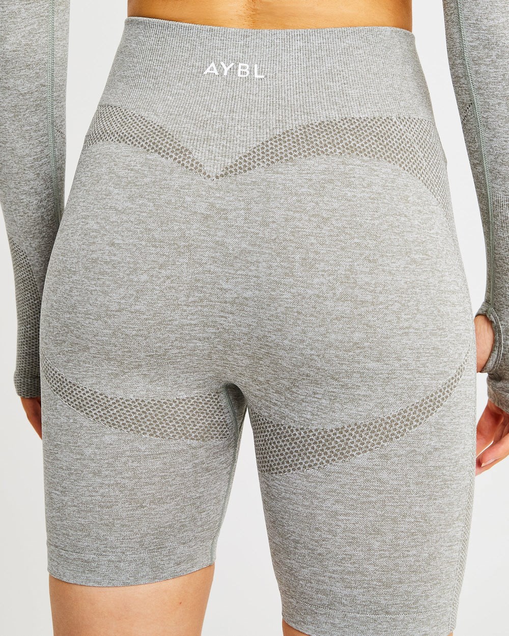 AYBL Motion Seamless Cycling Shorts Khaki | 84936-HDIL