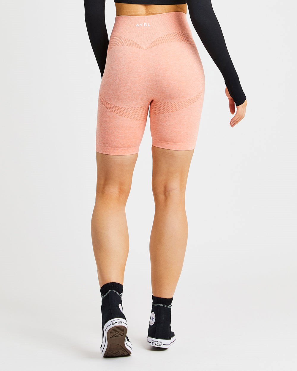 AYBL Motion Seamless Cycling Shorts Peach Marl | 86210-YWTU