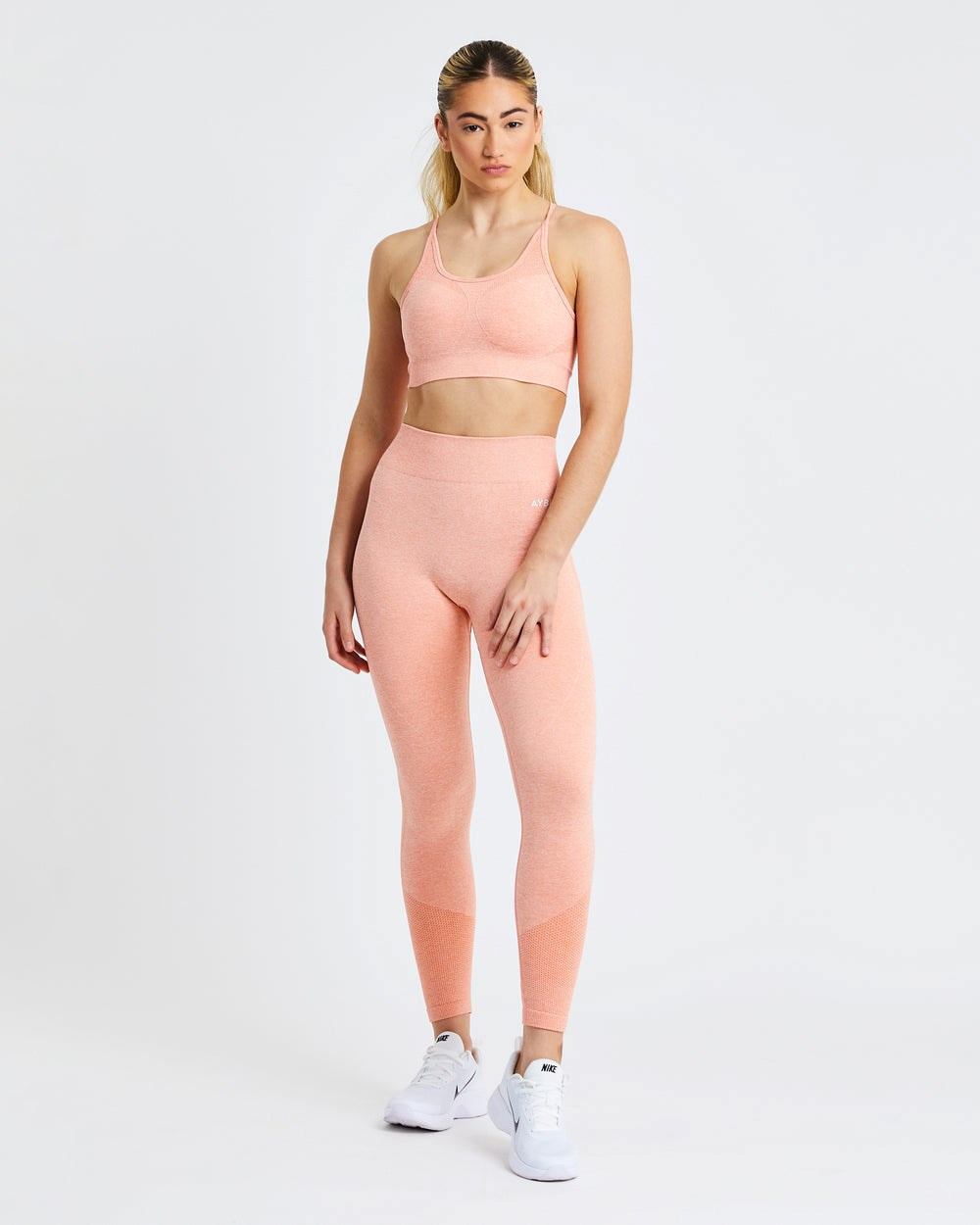 AYBL Motion Seamless Leggings Peach Marl | 75213-DNTI