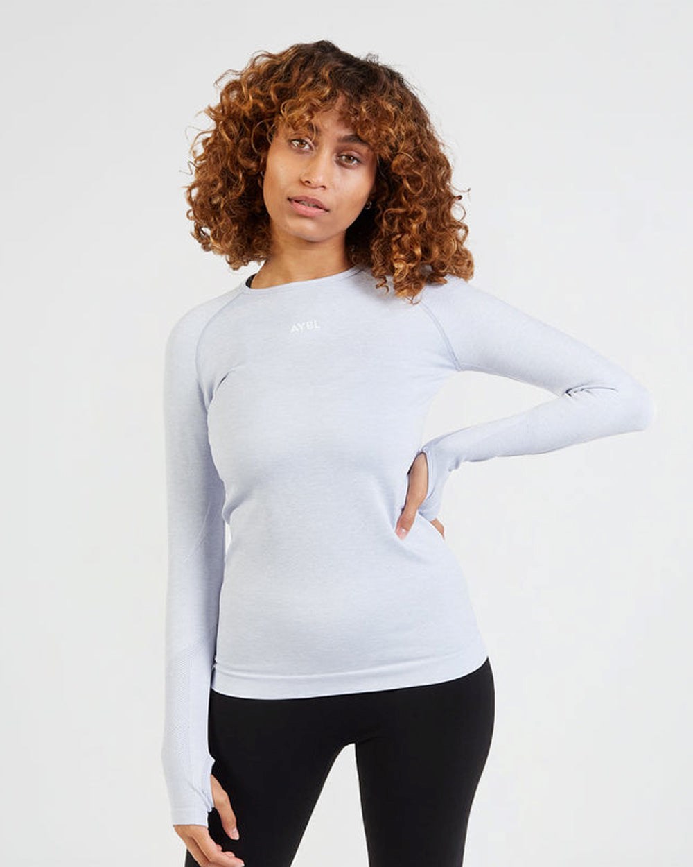 AYBL Motion Seamless Long Sleeve Top Blau | 24308-HLRG