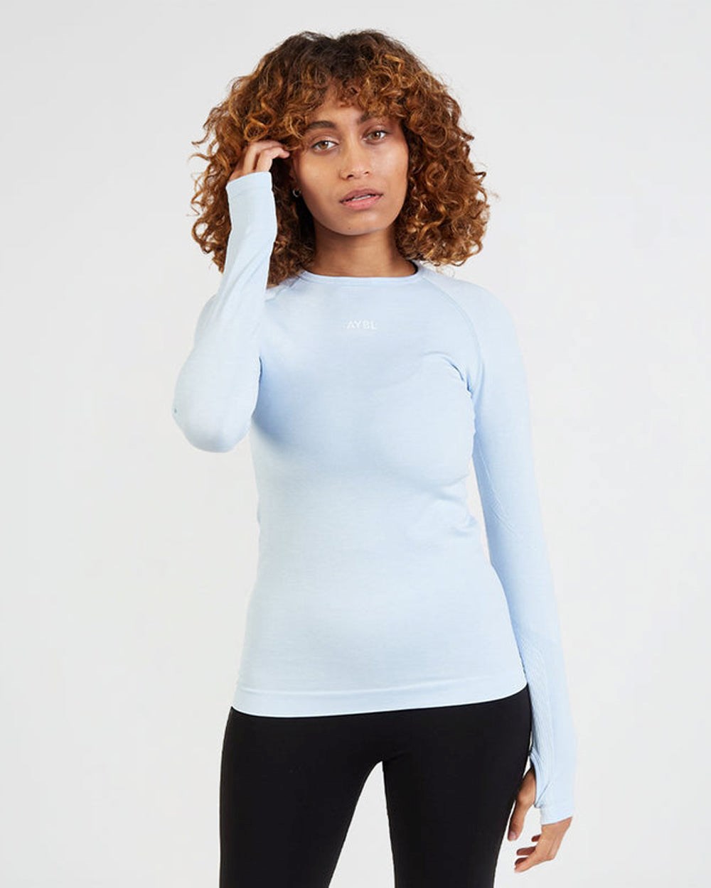 AYBL Motion Seamless Long Sleeve Top Blau | 50624-BQIV