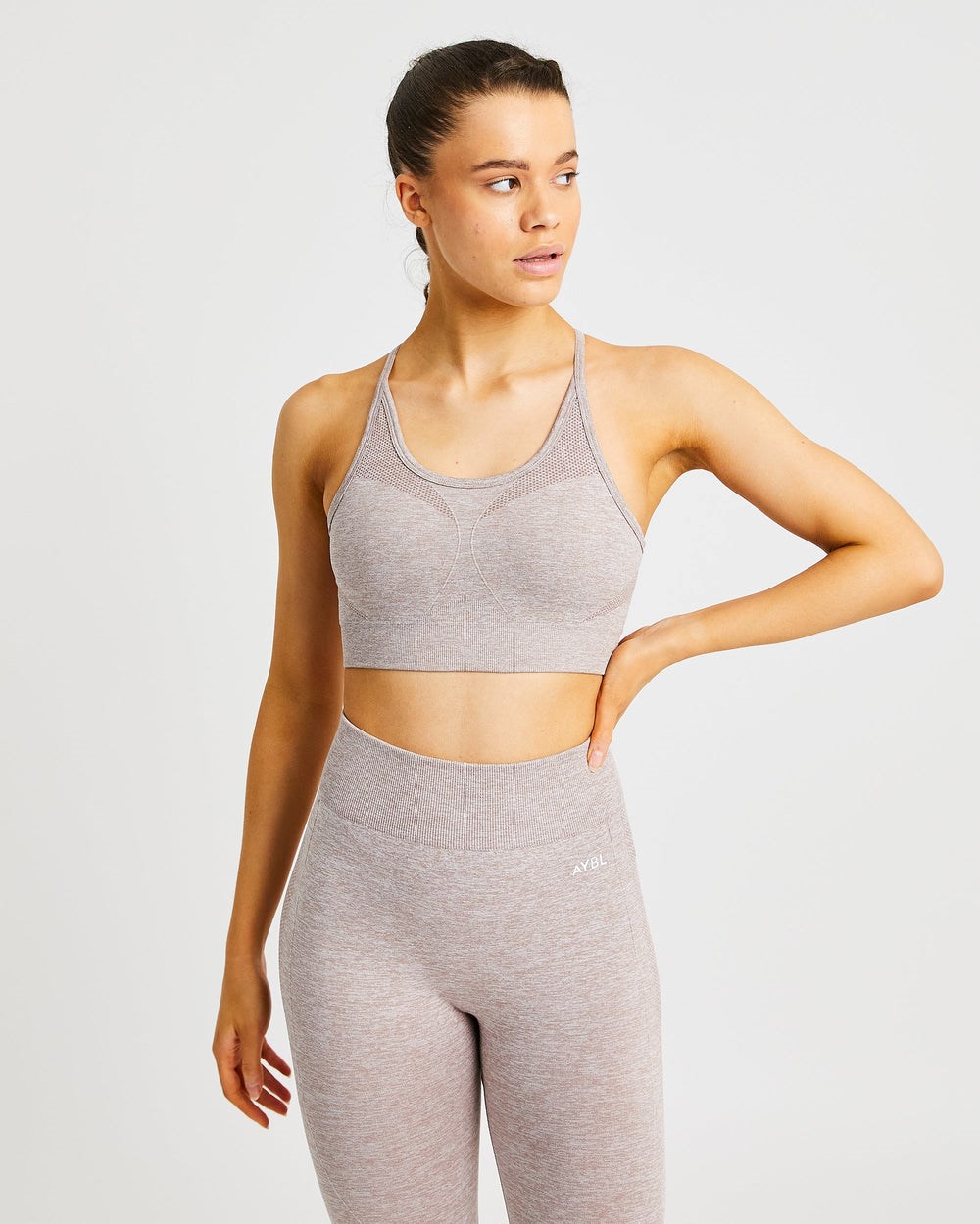 AYBL Motion Seamless Sports Bra Beige | 98254-VWDL