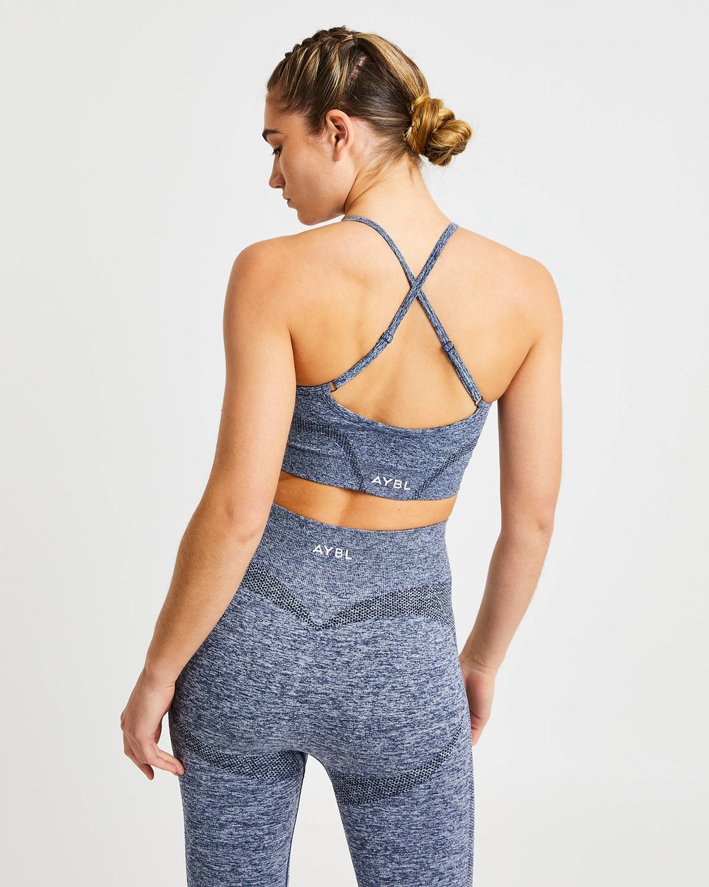 AYBL Motion Seamless Sports Bra Navy | 71086-YXEU