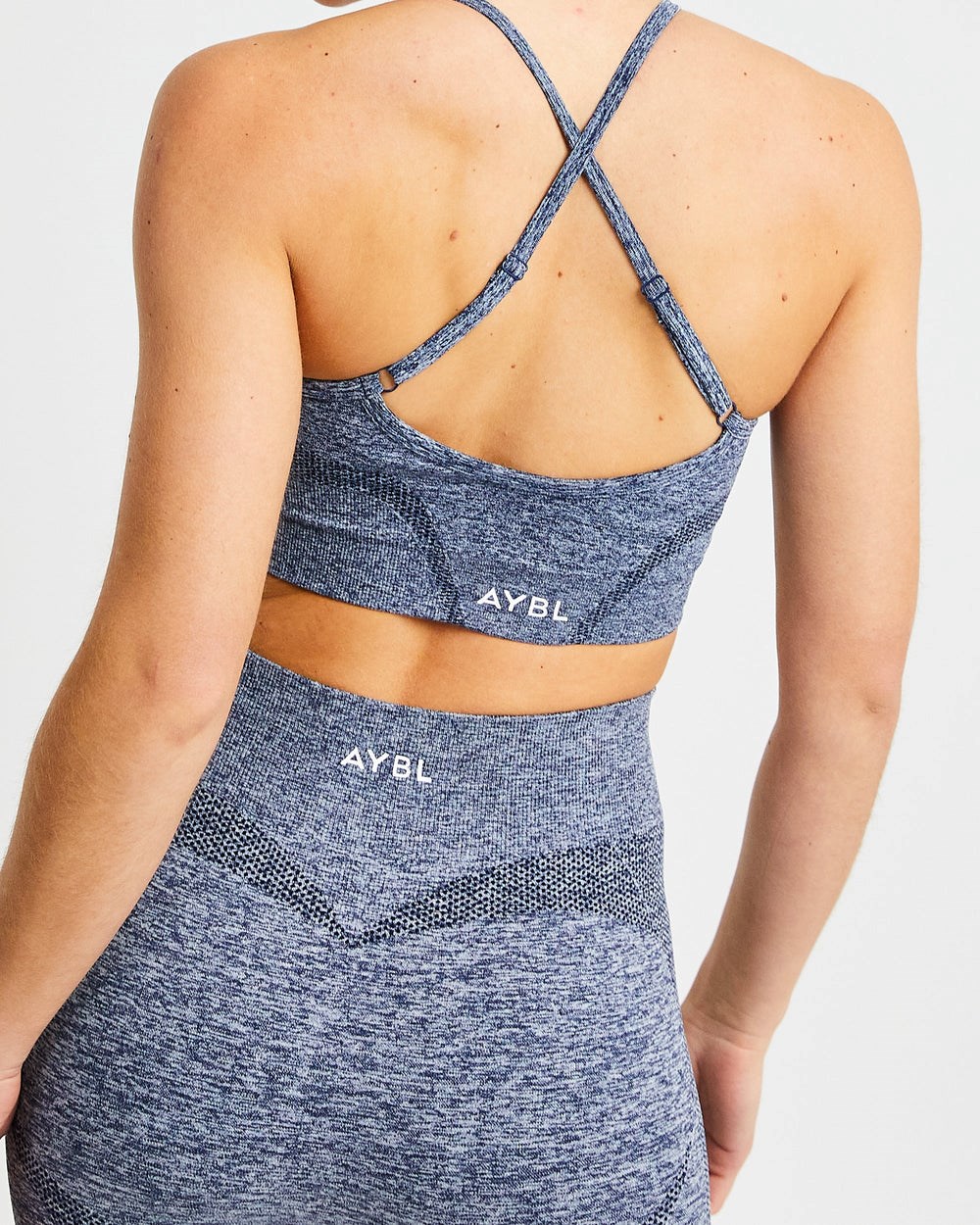 AYBL Motion Seamless Sports Bra Navy | 71086-YXEU