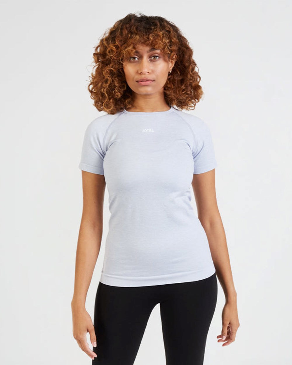 AYBL Motion Seamless T Shirt Blau | 01924-SENZ