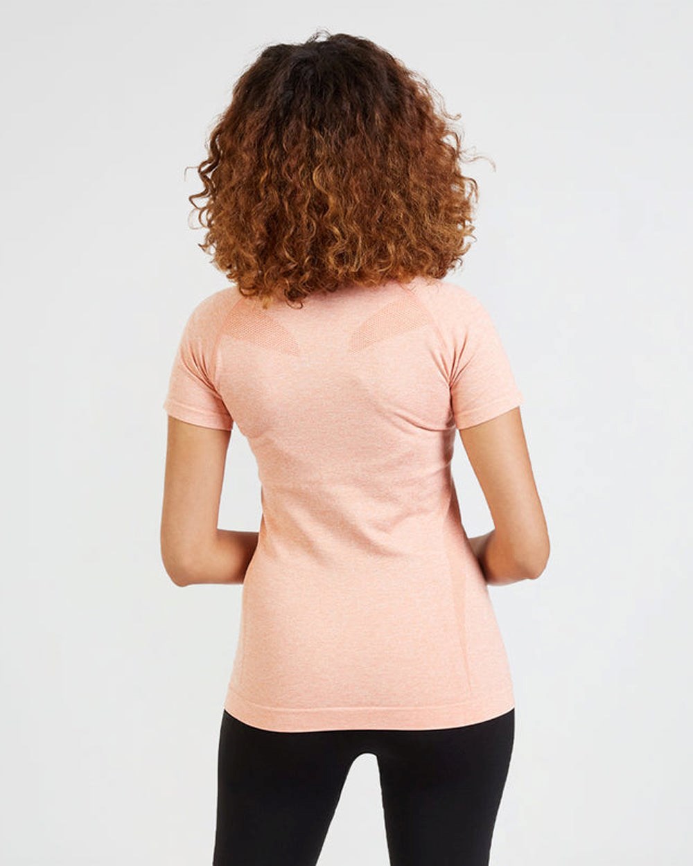 AYBL Motion Seamless T Shirt Peach | 94208-MFKD