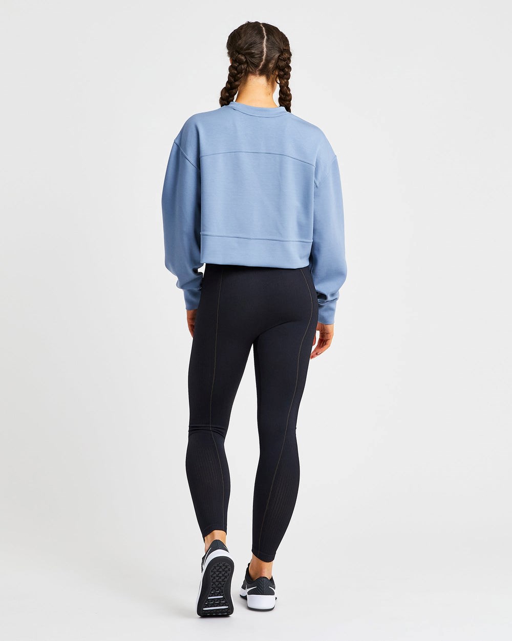 AYBL Oversized Crop Jumper Blau | 95380-BTIE