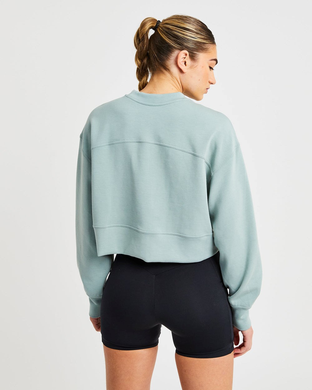 AYBL Oversized Crop Jumper Grün | 40726-IAYG