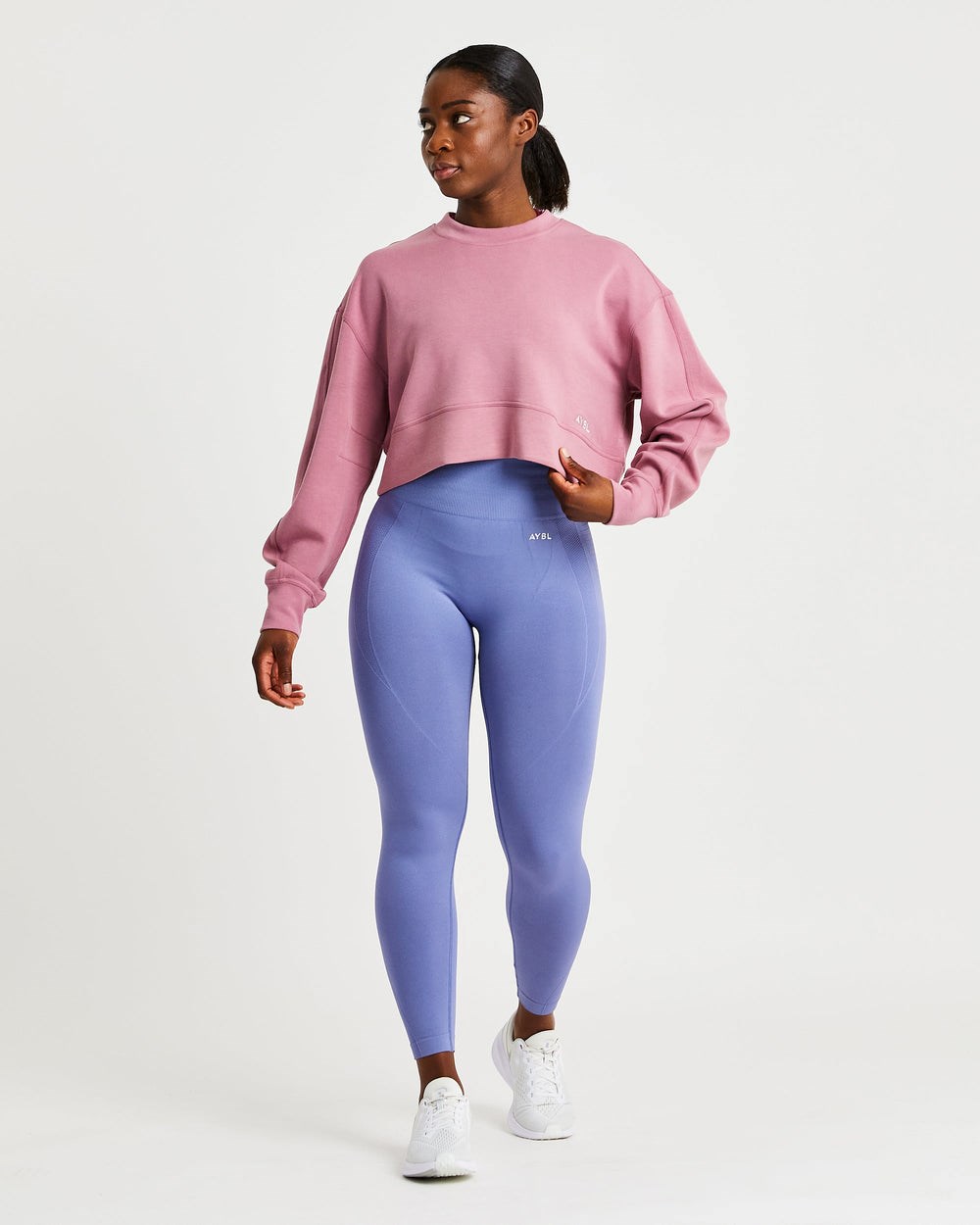 AYBL Oversized Crop Jumper Rosa Rosa | 68179-SOXI