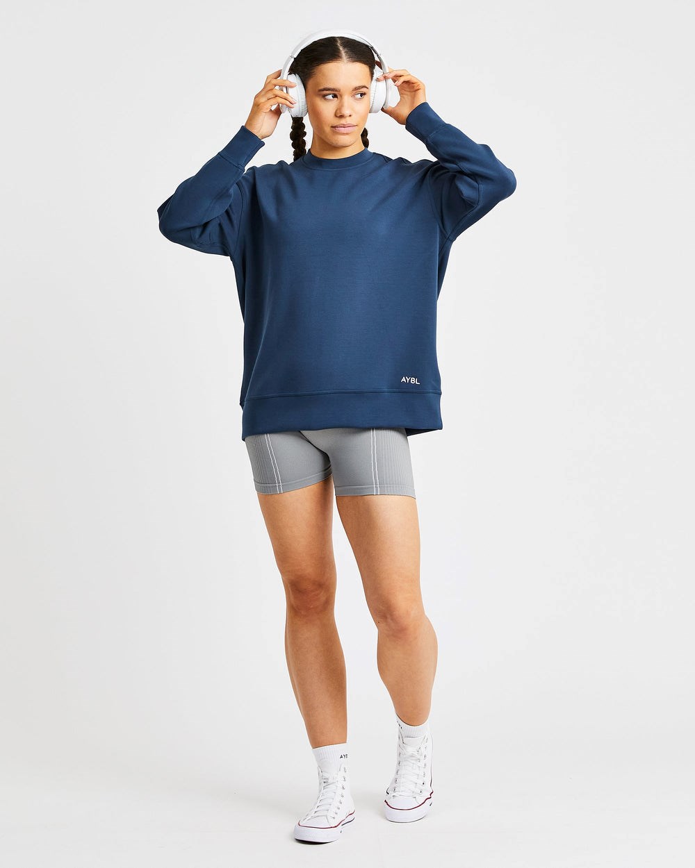 AYBL Oversized Jumper Navy | 54021-CNSX