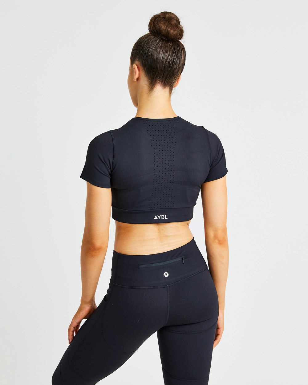 AYBL Pace Crop Top Schwarz | 19826-MEFJ