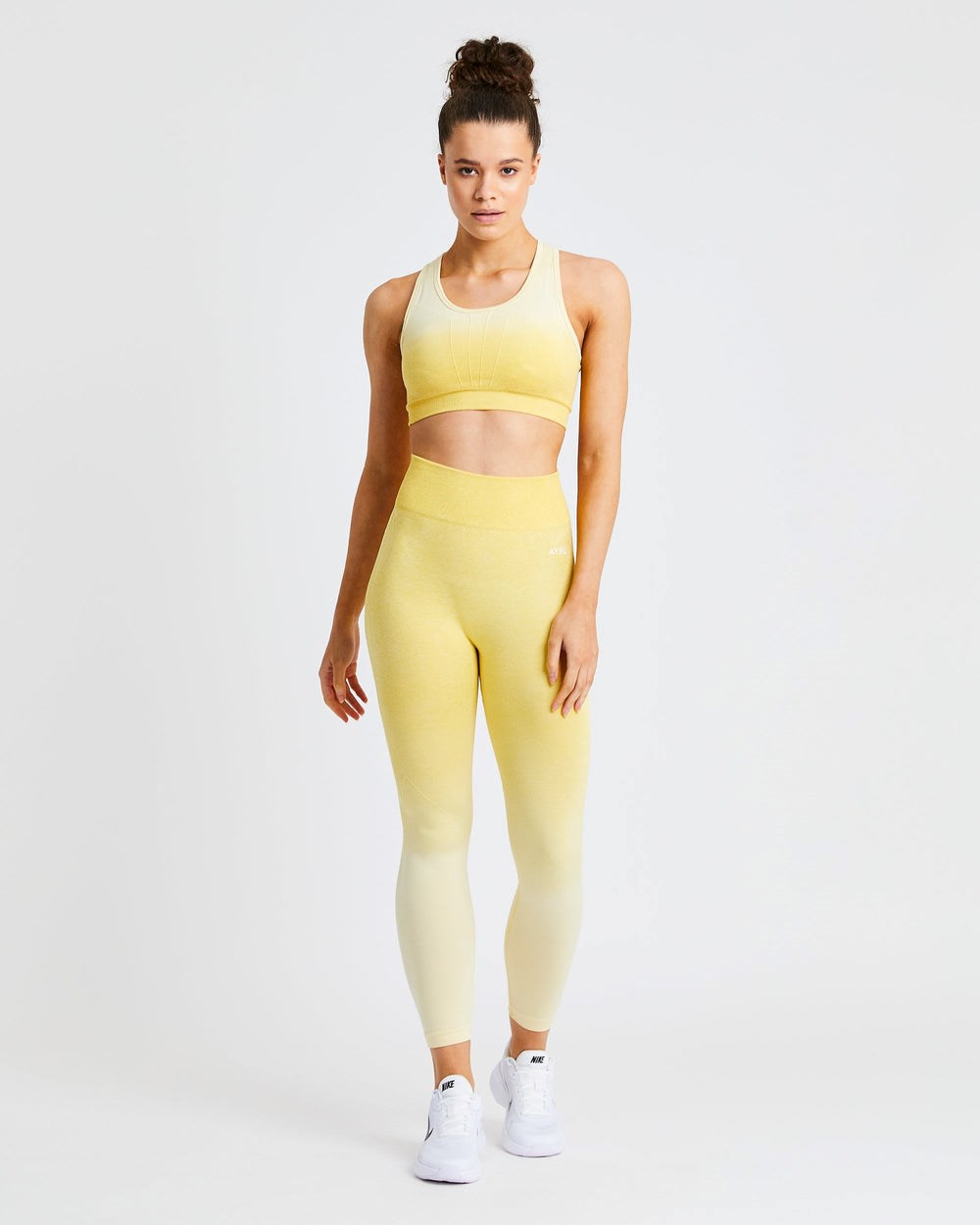 AYBL Pulse Ombré Seamless Leggings Gelb | 86927-UOEV